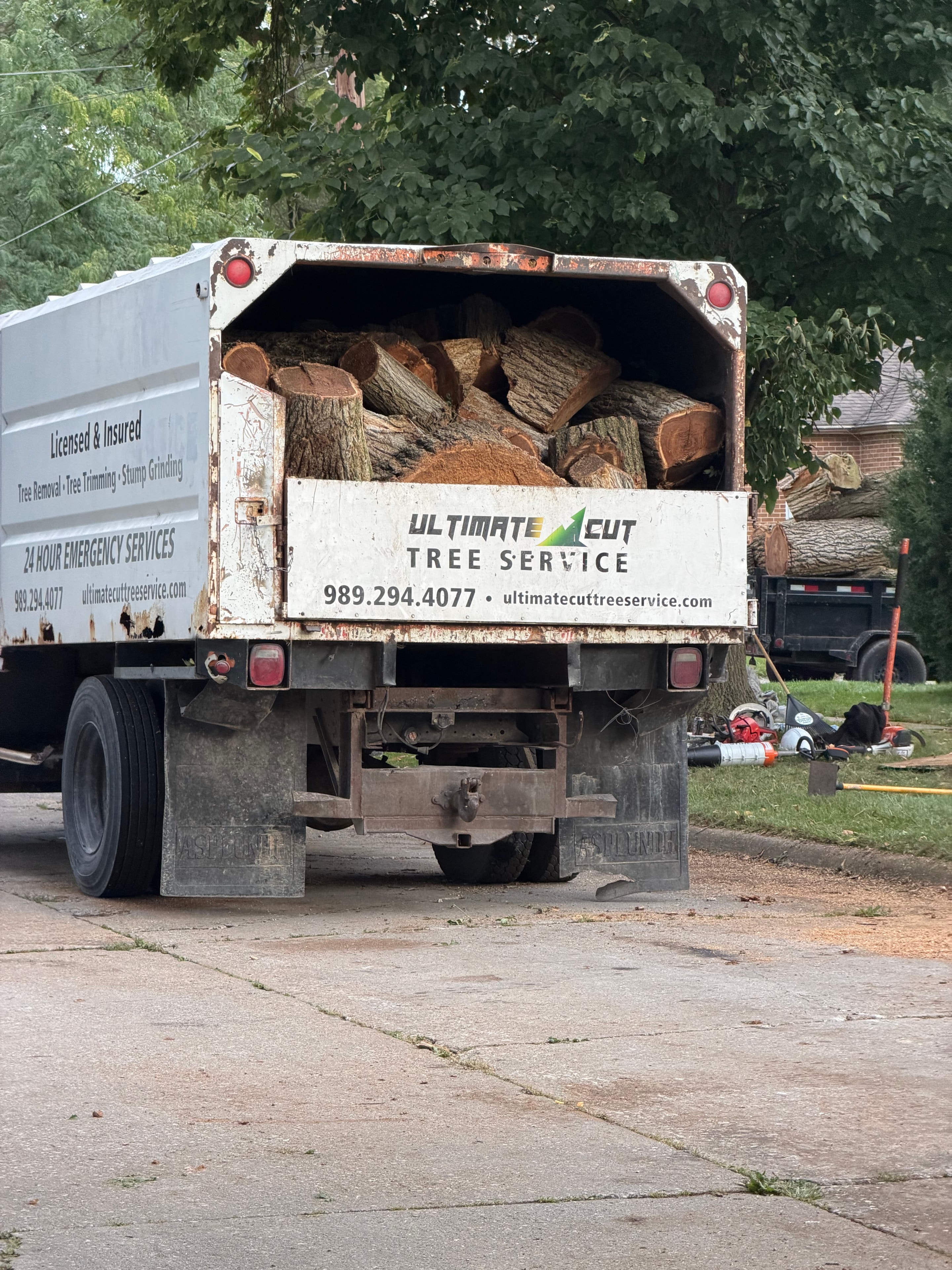 Truck loaded and ready — job complete